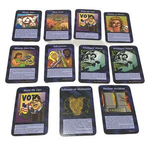 1994 illuminati New World Order Trading Cards Lot of 11 Various Cards